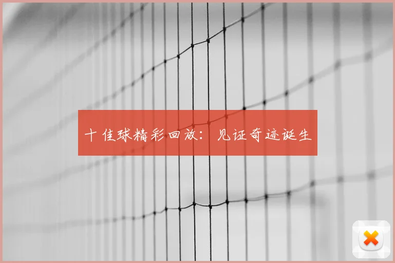 十佳球精彩回放：见证奇迹诞生